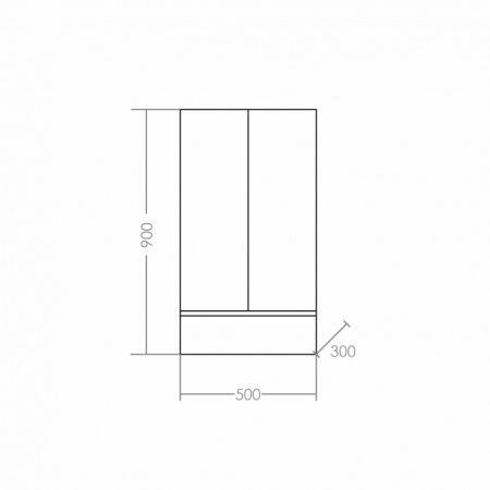 Шкаф подвесной СаНта Марс 700244