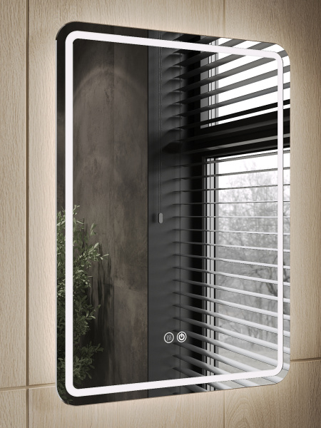 Зеркало с LED подсветкой  и антизапотеванием сенсорное Orange Nature ONP-50ZE