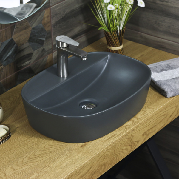 Раковина накладная (51х39) Melana 320356MDG-805