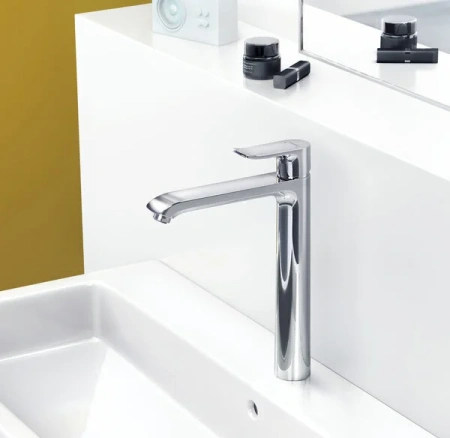Смеситель для раковины без донного клапана Hansgrohe Metris 31184000 хром