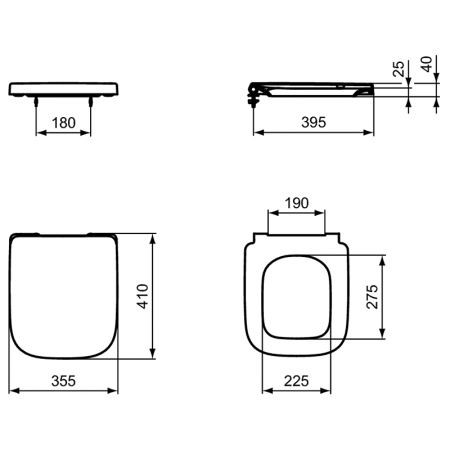 Крышка-сиденье Ideal Standard I.Life S T473701