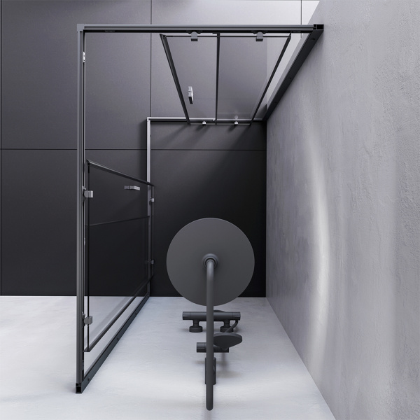 Душевой уголок (120х80) Am.Pm Gem S Twin Slide W93G-404-120280-BT