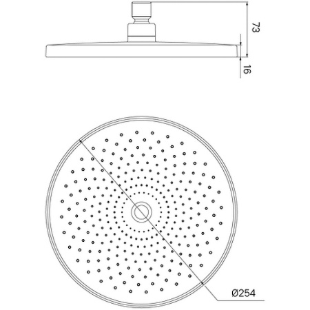 Верхний душ Iddis Optima Home OPH25CPi64