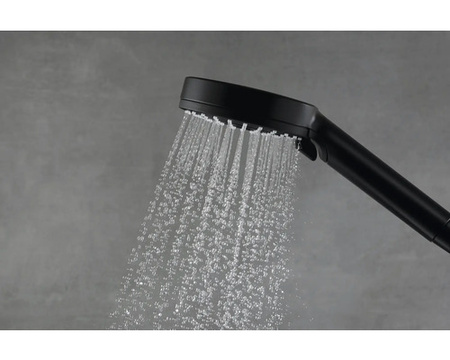 Душевая система с термостатом Hansgrohe Vernis Shape Showerpipe 230 1jet 26900670 черный матовый