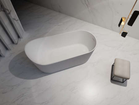 Акриловая ванна (170х80) ABBER AB9445MW без гидромассажа, белый