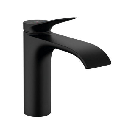 Смеситель для раковины без донного клапана CoolStart Hansgrohe Vivenis 75024670 черный матовый