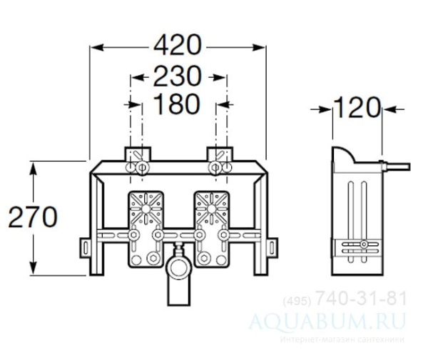 Монтажный набор для биде Roca DUPLO BASIC BIDET 890091100