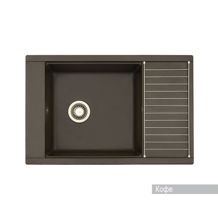 Кухонная мойка Aquaton Делия 78 1A715132DE280 кофе