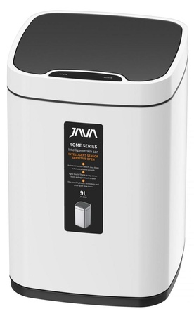 Мусорное ведро сенсорное 9 л JAVA S-883-9W