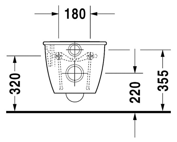 Унитаз подвесной DURAVIT DARLING NEW 2545090000