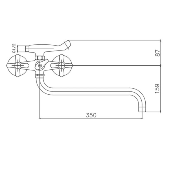 Смеситель для ванны Cron CN2625