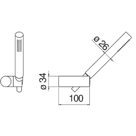 Душевая набор Nobili Rubinetterie AD146/26CR