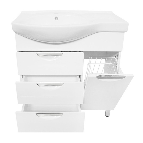 Тумба под раковину напольная Style Line Жасмин 80 ЛС-00000527 белый