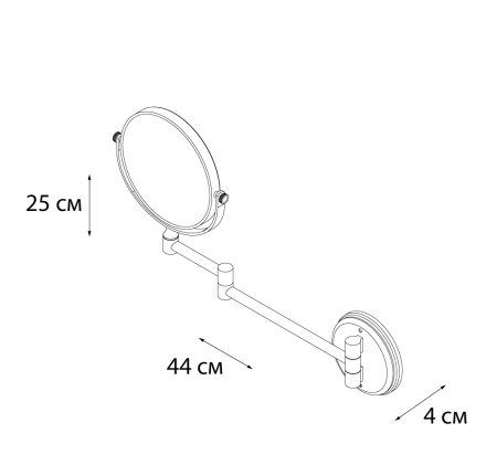 Зеркало косметическое FIXSEN Hotel D15 FX-31021