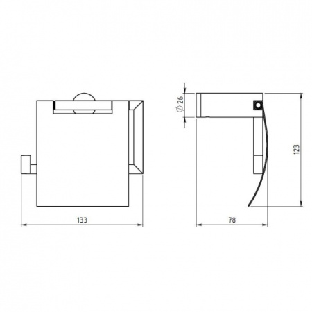 Держатель туалетной бумаги Novaservis Metalia 2 6238.0