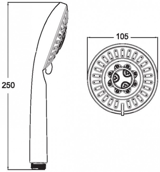 Лейка душевая Esko SCl1055A