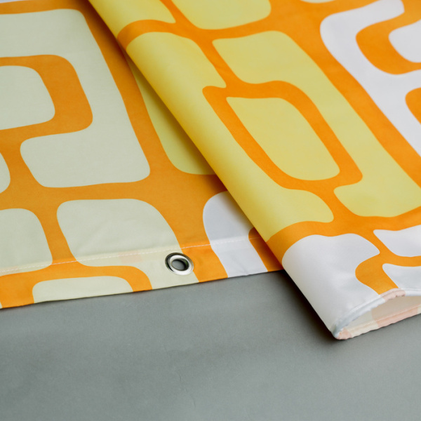 Штора для ванной комнаты IDDIS Basic 280P24RI11, оранжевый