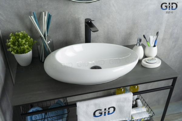 Раковина накладная (59х37) Gid N9050