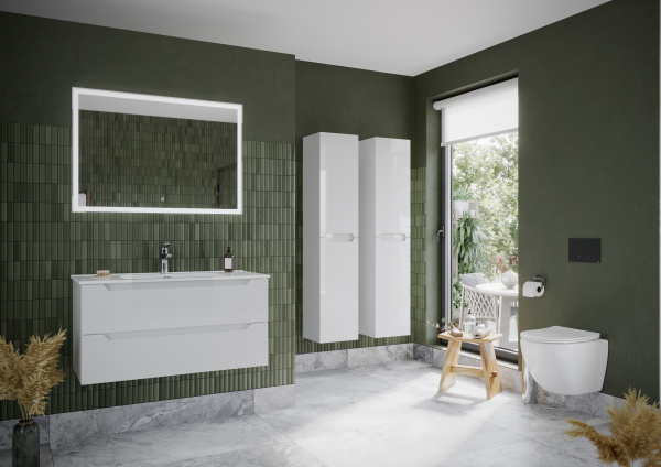 Тумба под раковину Sancos  Norma 2.0 NR2.100W белый глянец