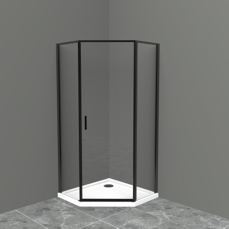Душевой уголок (100х100) BelBagno UNO-195-P-1-100-C-NERO