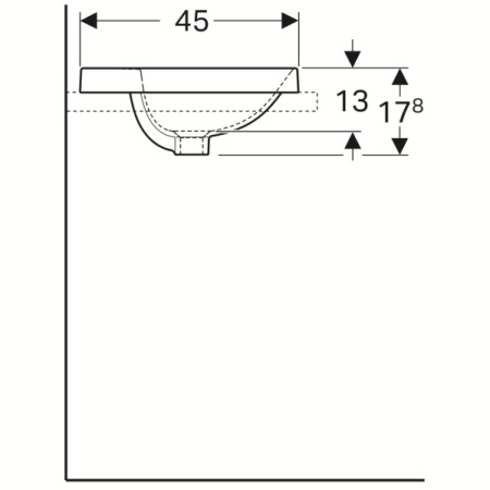 Раковина Geberit Variform 500.720.01.2 (белый)