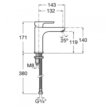 Смеситель для раковины Roca L20 5A3B09C00