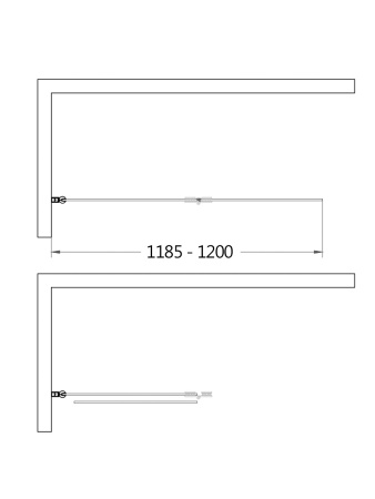 Шторка на ванну AQUAme AQM2852B