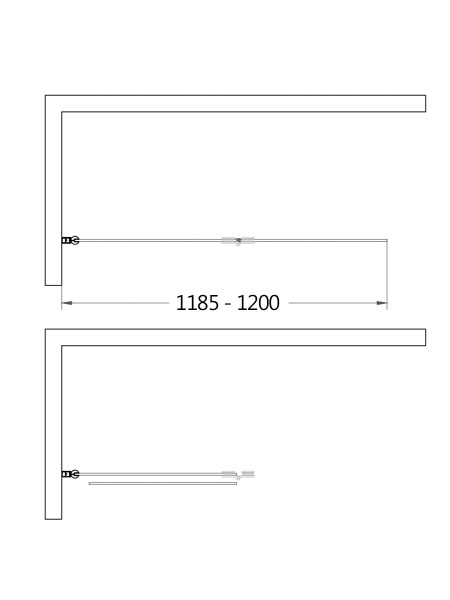 Шторка на ванну AQUAme AQM2852B