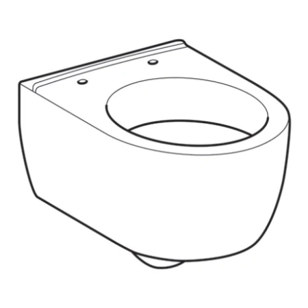 Унитаз подвесной безободковый Geberit iCon 204030000 без сиденья