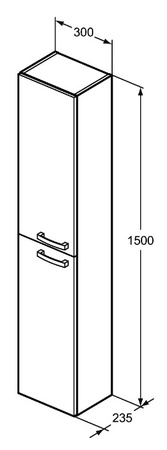 Пенал Ideal Standard Tempo 30 см E0566TI