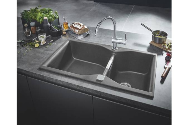 Мойка для кухни (900 x 500) Grohe K700 31658 AT0 (31658AT0) серый гранит