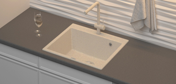 Мойка кухонная Point Бинга 60 PN3003W, белый