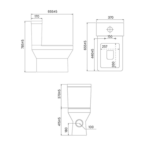 Унитаз напольный IDDIS Bild BIL2DSEi24