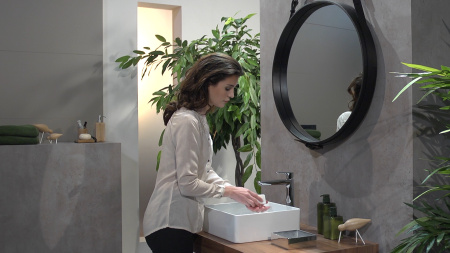Смеситель для раковины с донным клапаном Hansgrohe Talis E 71716000 хром