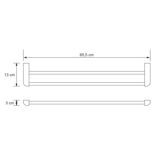 Держатель полотенец двойной WasserKRAFT Kammel K-8340WHIT