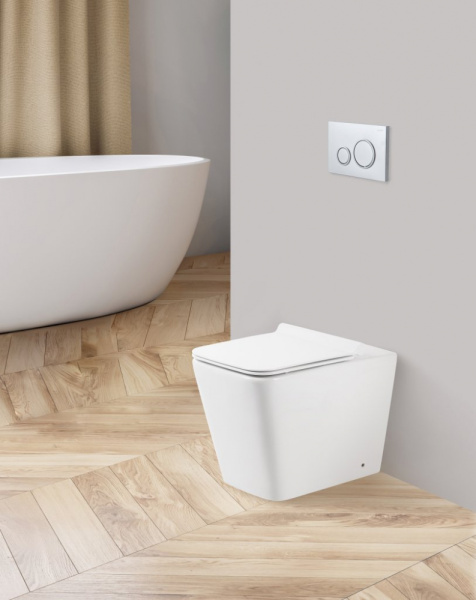 Унитаз приставной безободковый  Belbagno ARDENTE-R BB003CBR