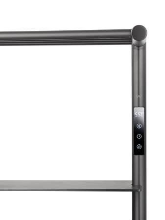 Полотенцесушитель электрический WONZON & WOGHAND DÜSSELDORF, темный графит WW-A208-GM