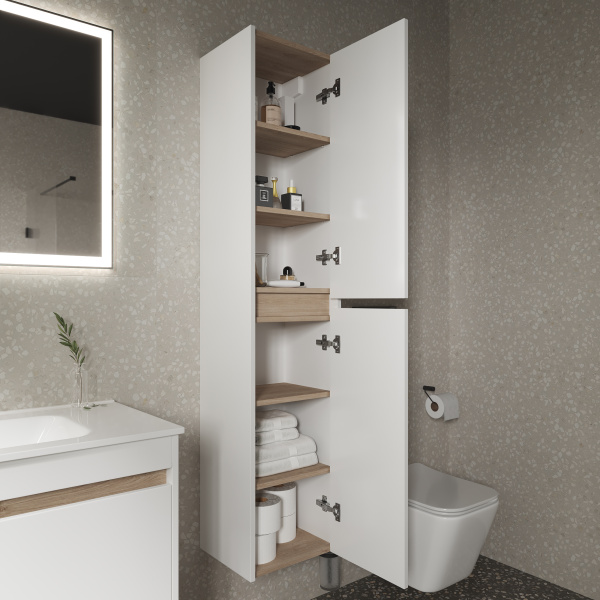 Шкаф-пенал Sancos  Smart PSM35W белый