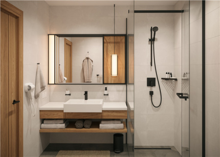 Смеситель для душа однорычажный Hansgrohe Vernis Shape 71668670 черный матовый