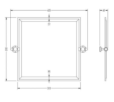 Зеркало поворотное Devon&Devon New York NY121CR