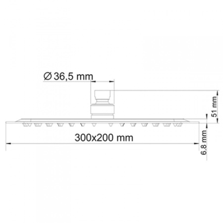 Верхний душ WasserKRAFT A030