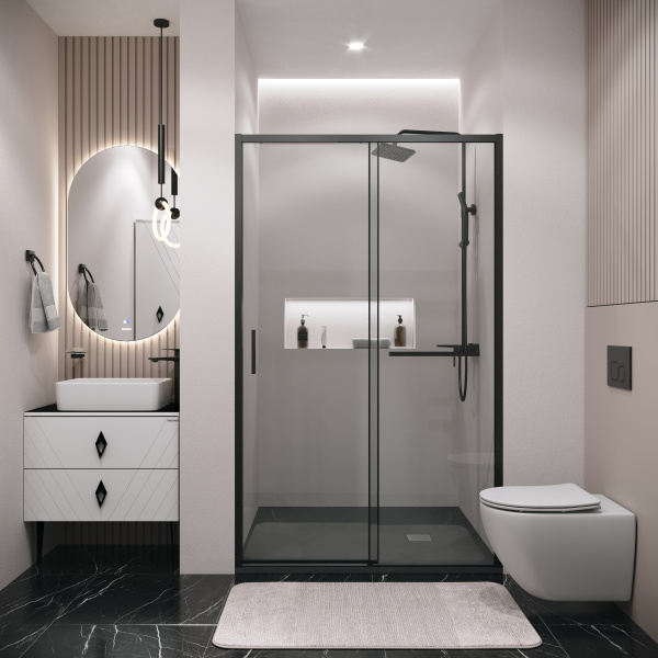 Душевая дверь (130х195) Grossman Style 100.K33.05.130.21.00, раздвижная