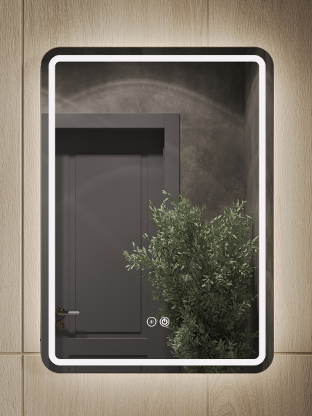 Зеркало с LED подсветкой  и антизапотеванием сенсорное Orange Nature ONP-60ZE