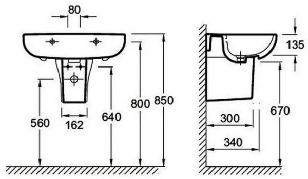 Полупьедестал для раковины Jacob Delafon Odeon Up 18566W-00