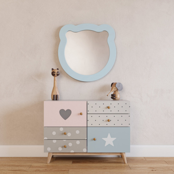 Зеркало (50х50) Aquaton Каспер Мишка 1A283502CR0E0 