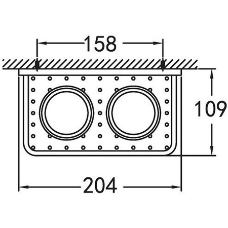 Стакан для зубных щеток двойной CEZARES MAXIMA CZR-F-8920A
