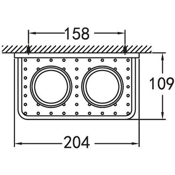 Стакан для зубных щеток двойной CEZARES MAXIMA CZR-F-8920A