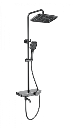 Душевая система с термостатом WONZON & WOGHAND, темный графит WW-B3099-A-BGG