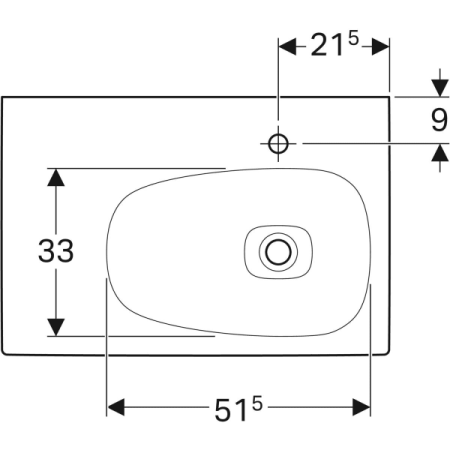 Раковина Geberit Citterio 500.546.01.1