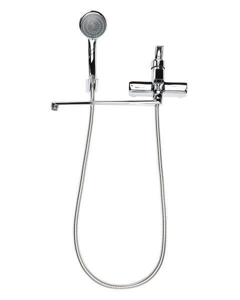 Смеситель для ванны однорычажный универсальный с душевым набором Orange Prim M42-211cr хром